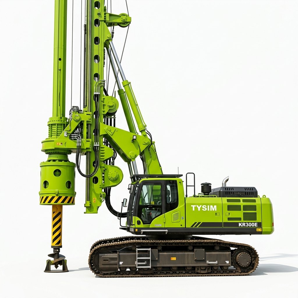 Perforadora rotativa TYSIM KR300E de gran capacidad
